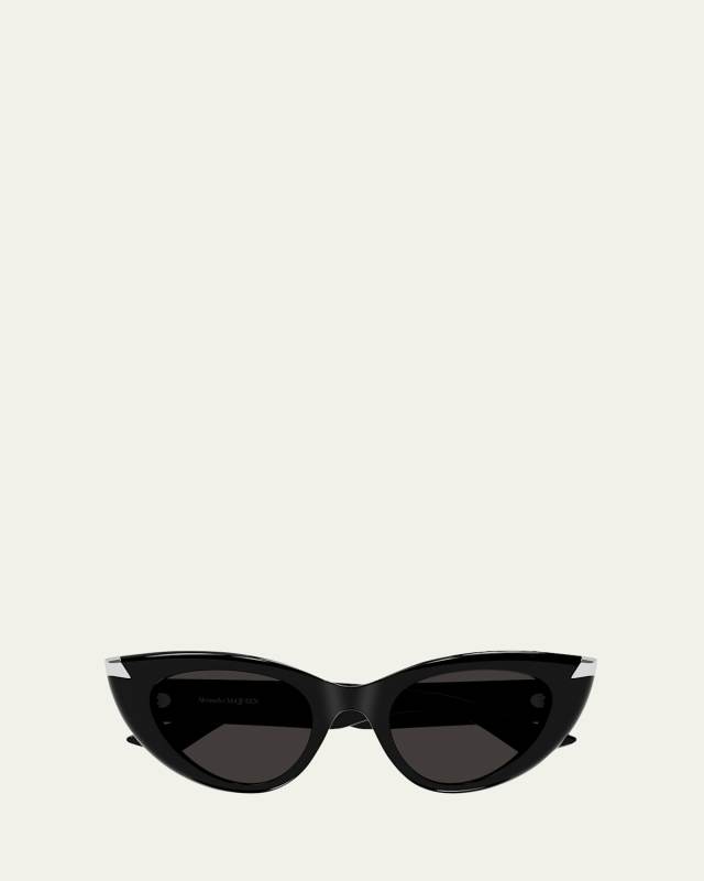 Sleek Acetate Cat-Eye Sunglasses